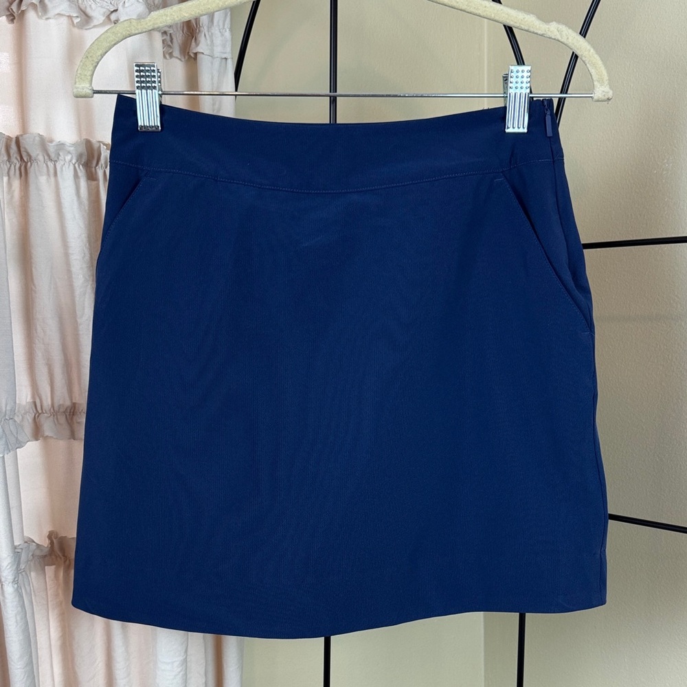 Vineyard Vines Performance Blue Mini Skort Polyester Blend Size XXS